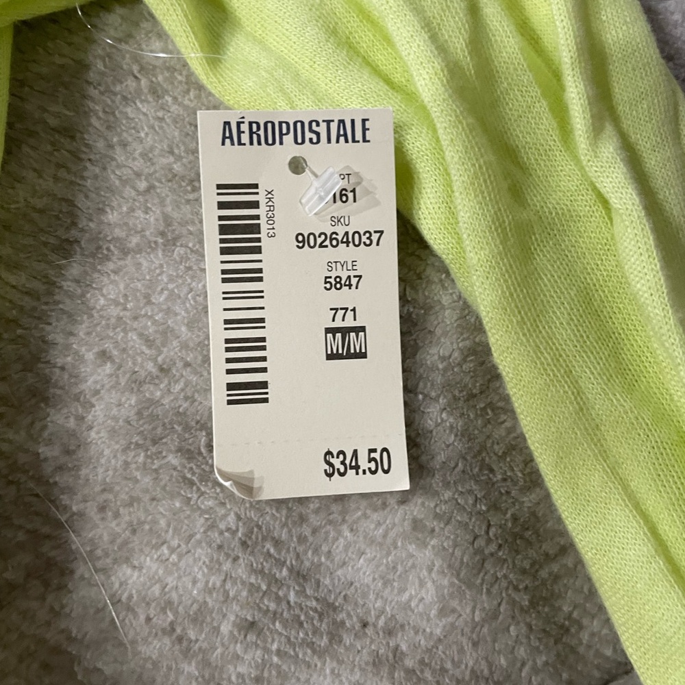 NWT, Areopostale, neon green sweater. - Picture 5 of 5